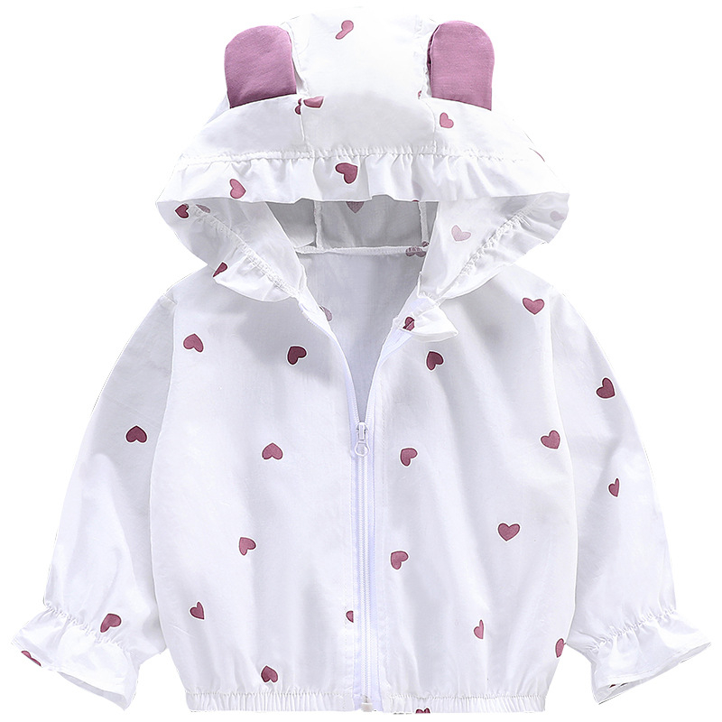 2025 m. mergaitiškas rudens paltas, naujas vaikiškas paltas nuo saulės, rudens marškinėliai su oro kondicionieriumi, lengvas viršutinis paltas