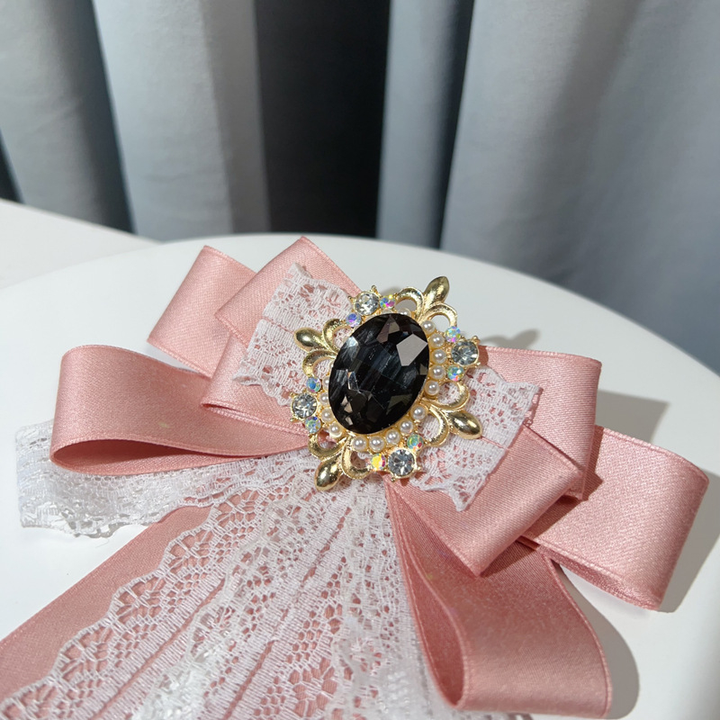 Tarpvalstybinis europietiškas ir amerikietiškas britiškas retro deimantinis kaspino sagės apykaklė gėlė juostelė nėriniai maža atlasinė iškirptė dekoratyvinis ženkliukas