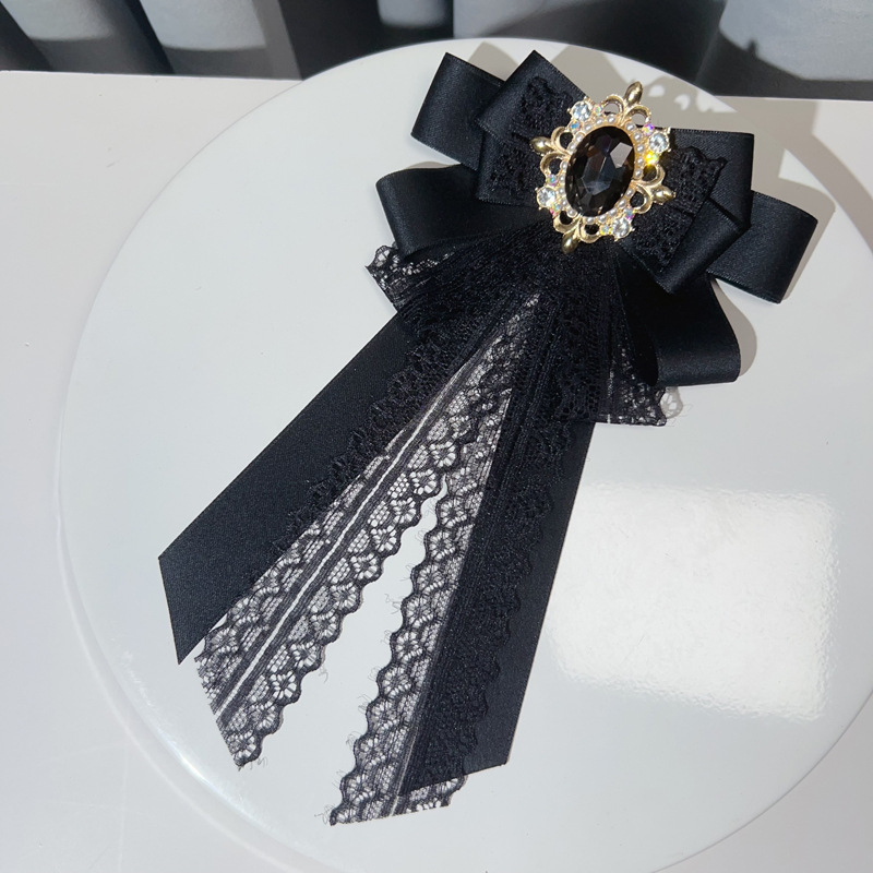 Tarpvalstybinis europietiškas ir amerikietiškas britiškas retro deimantinis kaspino sagės apykaklė gėlė juostelė nėriniai maža atlasinė iškirptė dekoratyvinis ženkliukas