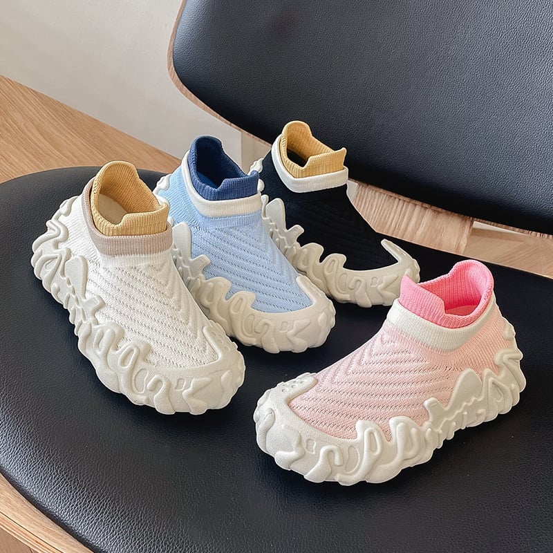 Pantofi confortabili și versatili pentru primăvara și vara 2025, noi pantofi tricotați cu mușchi, pentru femei, pantofi cu talpă moale, versiunea japoneză și coreeană