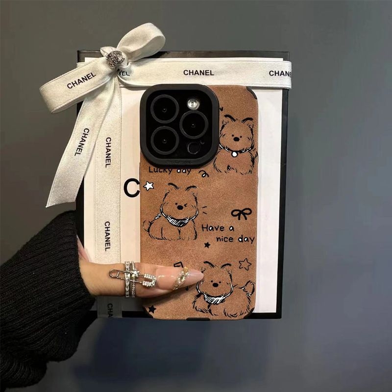 Husă de telefon din blană artificială, drăguță, cu design de pluș, potrivită pentru Apple 16 Pro Max, iPhone 15/14/13, stil desen animat drăguț