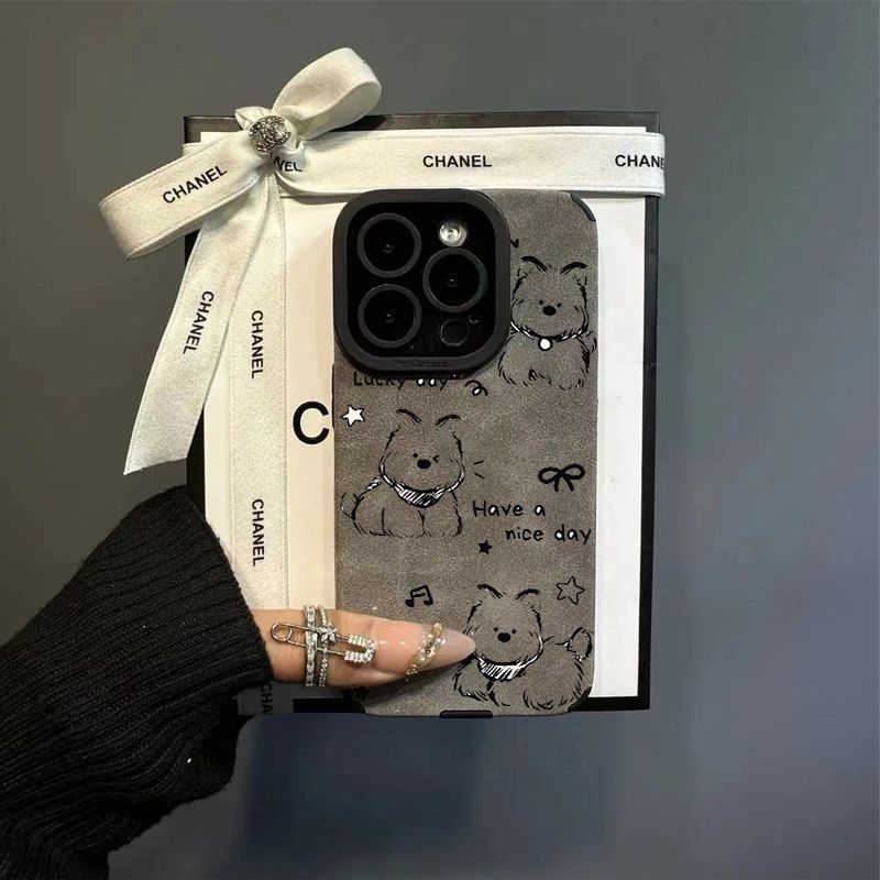 Husă de telefon din blană artificială, drăguță, cu design de pluș, potrivită pentru Apple 16 Pro Max, iPhone 15/14/13, stil desen animat drăguț