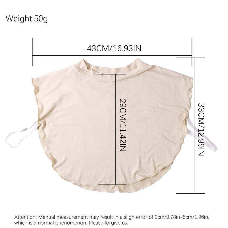 Naujo stiliaus tarpvalstybinis netikro apykaklės šalikas iš modalo medvilnės vienspalvio pagrindo marškinių užvalkalo, moteriškas grynos medvilnės kaklo apsaugantis šiltas šalikas su apykakle