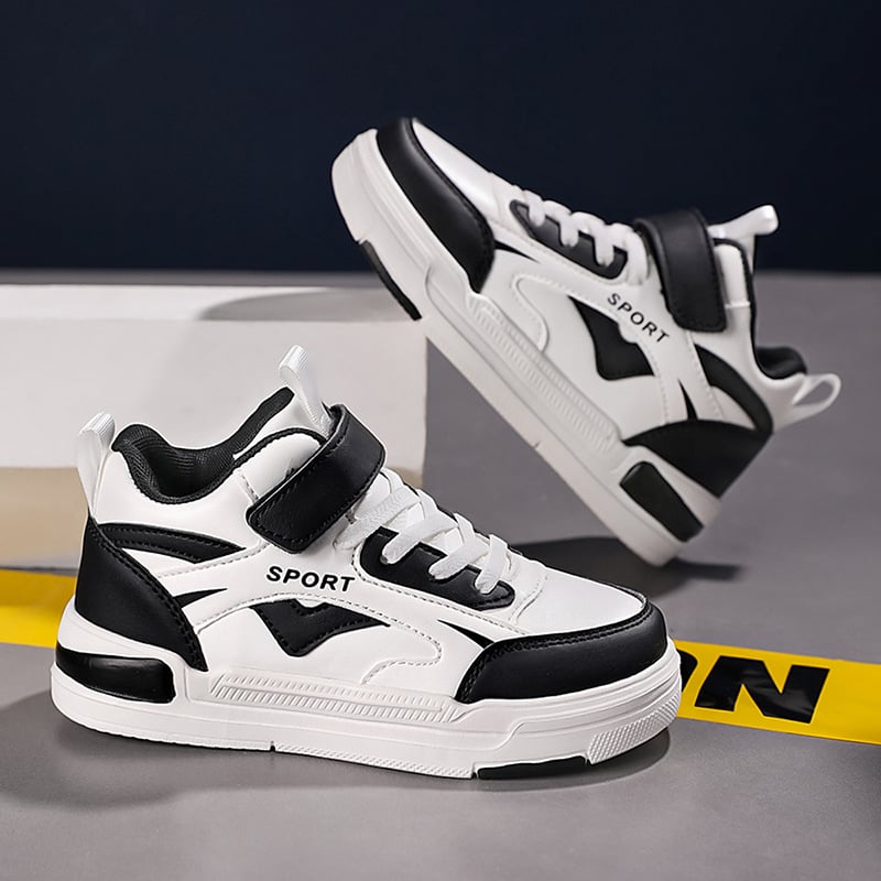 Pantofi sport pentru copii, de primăvară 25, din piele naturală, cu velcro și buclă, ușori, pentru băieți, o generație de păr