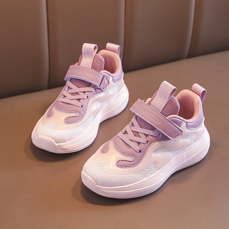 2025 m. pavasario nauji dvigubo tinklelio šviesūs kvėpuojantys berniukų ir mergaičių lauko sportiniai bateliai, madingi ir lengviausi laisvalaikio batams