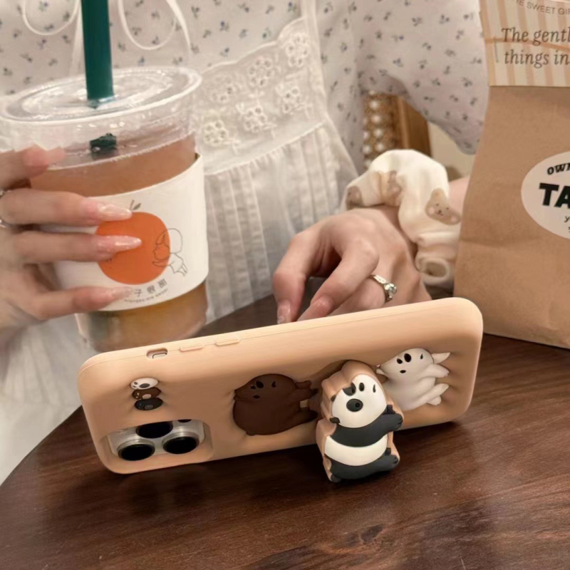 Uus karukujuline silikoonist mobiiltelefoniümbris sobib iPhone 11/12/13/14/15 stereo koomiksiklambriga mobiiltelefoniümbrisele