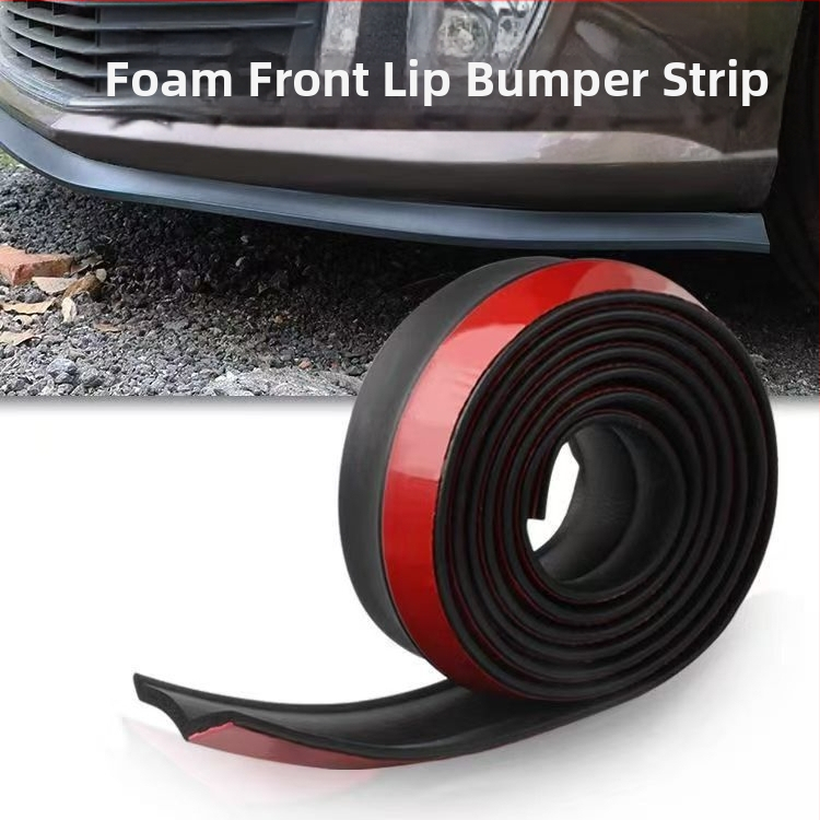 Automašīnas modificēta priekšējās lūpas dekoratīvā sloksne, putu gaismas mīksta sloksne, universāla bampera apkārtnes priekšējā bampera pretsadursmes un skrāpējumu gumijas sloksne