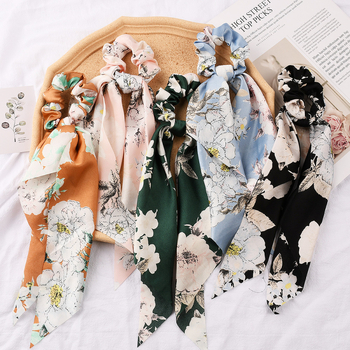 „Crossborder New Triangle Ribbon“ storosios žarnos plaukų žiedų galvos apdangalas, moteriškas universalus arklio uodegos mezgimo žiedas, didmeninė prekyba