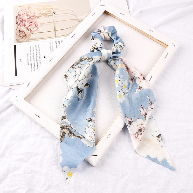 „Crossborder New Triangle Ribbon“ storosios žarnos plaukų žiedų galvos apdangalas, moteriškas universalus arklio uodegos mezgimo žiedas, didmeninė prekyba