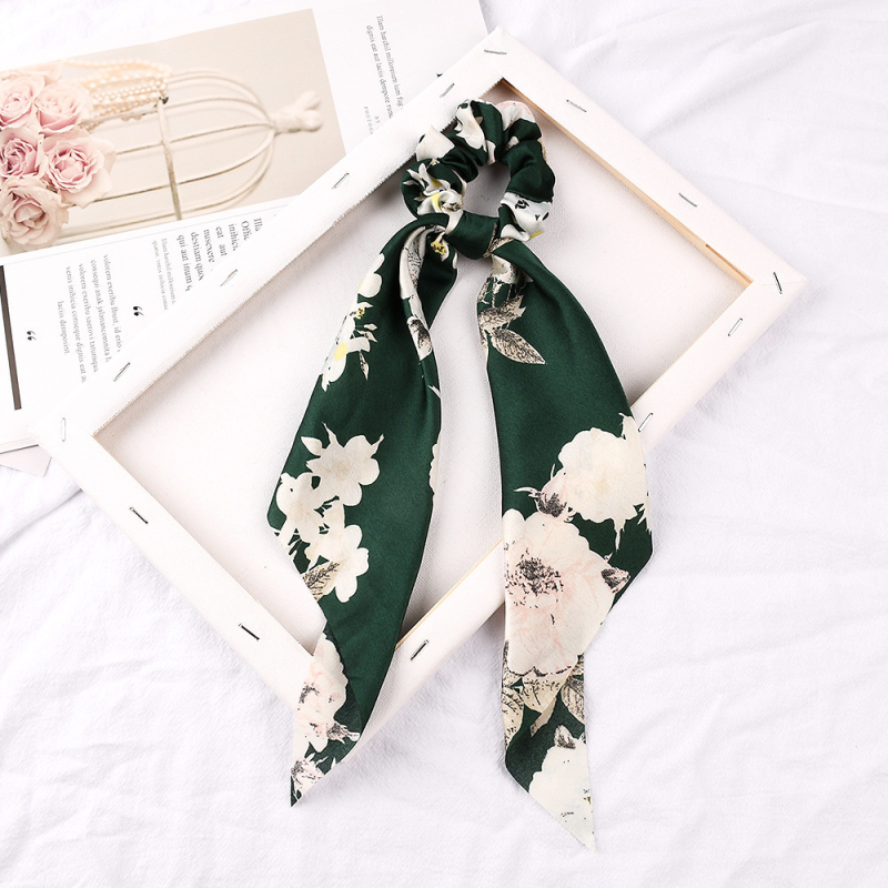 „Crossborder New Triangle Ribbon“ storosios žarnos plaukų žiedų galvos apdangalas, moteriškas universalus arklio uodegos mezgimo žiedas, didmeninė prekyba