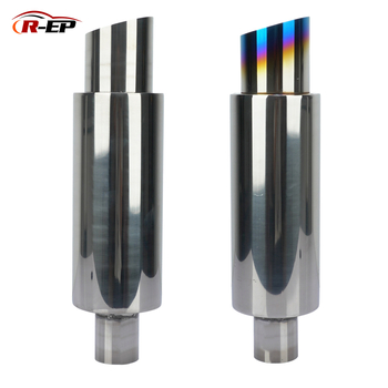 Automašīnas universālais trokšņa slāpētājs 201 nerūsējošā tērauda caurule modificēta izplūdes caurule dekoratīvs trokšņa slāpētājs taisns izplūdes cilindrs astes kakls