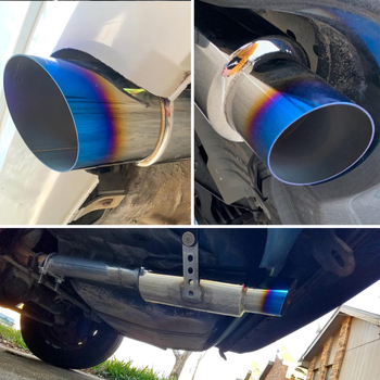 Automašīnas universālais trokšņa slāpētājs 201 nerūsējošā tērauda caurule modificēta izplūdes caurule dekoratīvs trokšņa slāpētājs taisns izplūdes cilindrs astes kakls