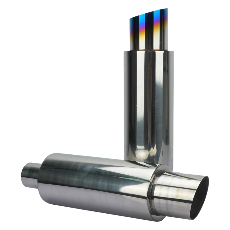 Automašīnas universālais trokšņa slāpētājs 201 nerūsējošā tērauda caurule modificēta izplūdes caurule dekoratīvs trokšņa slāpētājs taisns izplūdes cilindrs astes kakls