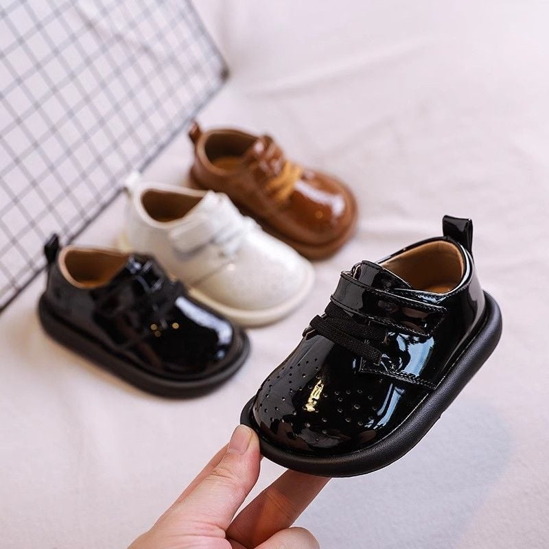 Pantofi pentru bebeluși, pantofi din piele, pantofi pentru copii mici, primăvara și toamna, talpă moale, antiderapantă, 1-2-3 ani, versatile, frumosi, pentru un an, pantofi mici pentru copii