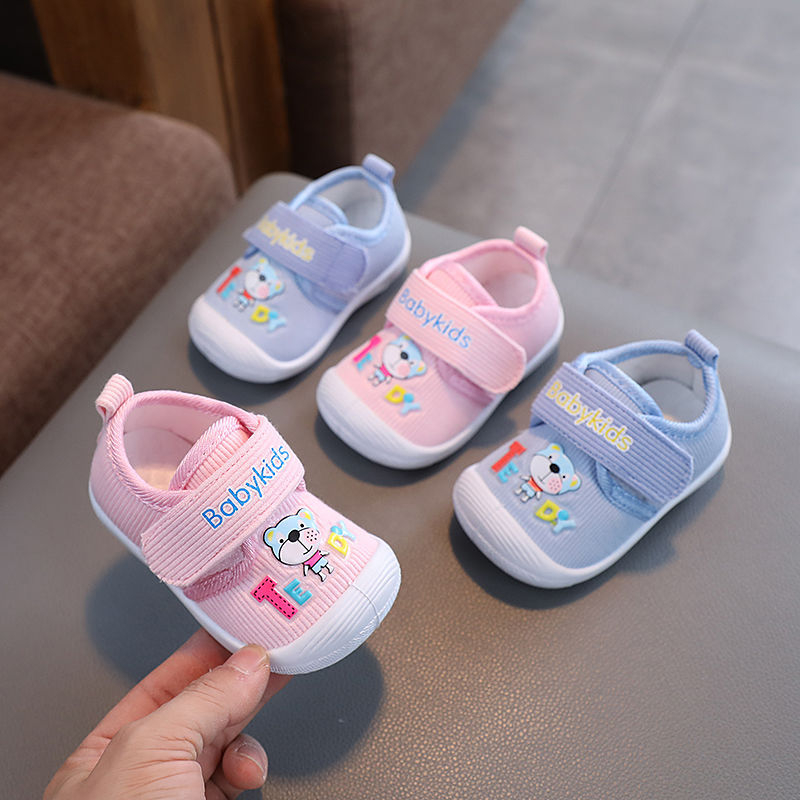 Beebi ühekihilised kingad sobivad kevadel ja sügisel nii poistele kui ka tüdrukutele, beebidele, väikelastele, pehme tallaga, laste riidest kingad 2024. aasta uued