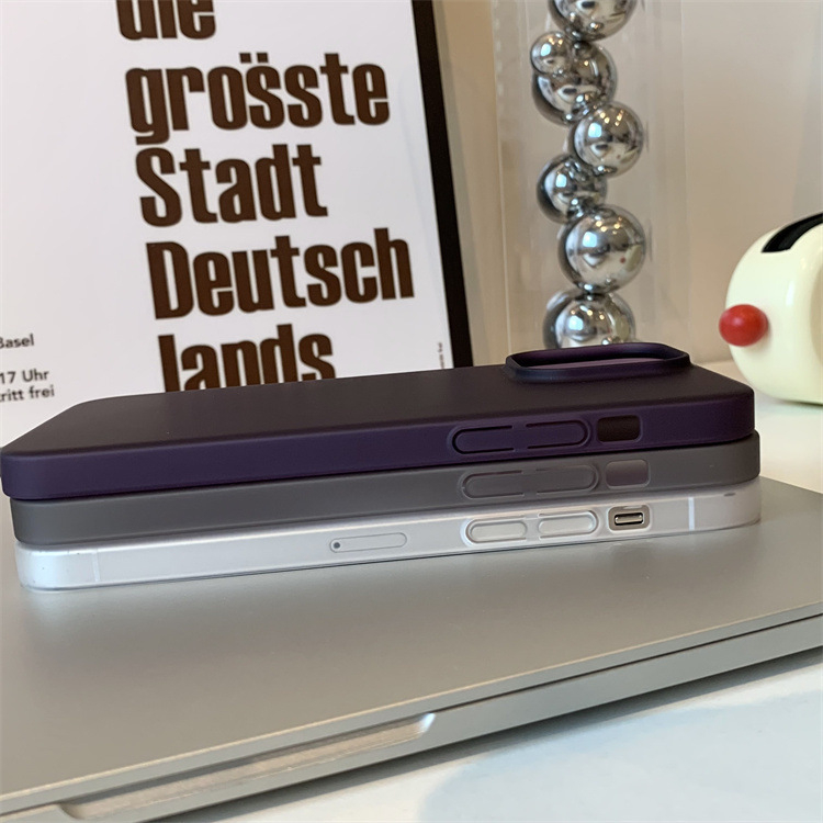 Didelė skylė Apple 16 matiniam telefono dėklui, iPhone 15, kietam PC apvalkalui, skaidriam 14ProMax apsauginiam dėklui, 13 storio.