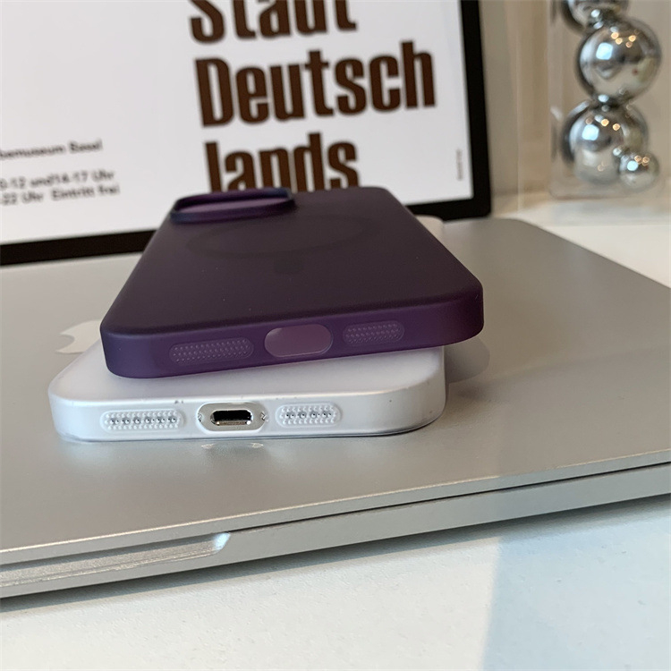 Didelė skylė Apple 16 matiniam telefono dėklui, iPhone 15, kietam PC apvalkalui, skaidriam 14ProMax apsauginiam dėklui, 13 storio.