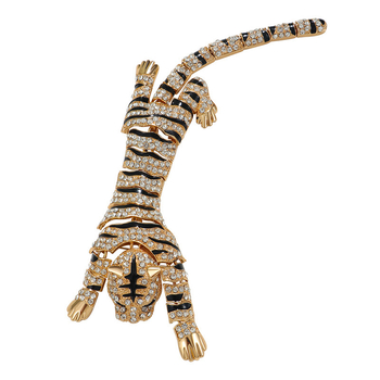 Ευρωπαϊκές και Αμερικανικές Εκρήξεις Καρφίτσα Τίγρης Over-the-shoulder Γυναικεία Καρφίτσα Heavy Industry Fashion Με Διαμάντια Επικαλυμμένο με Αξεσουάρ Πουλόβερ σε Αξεσουάρ