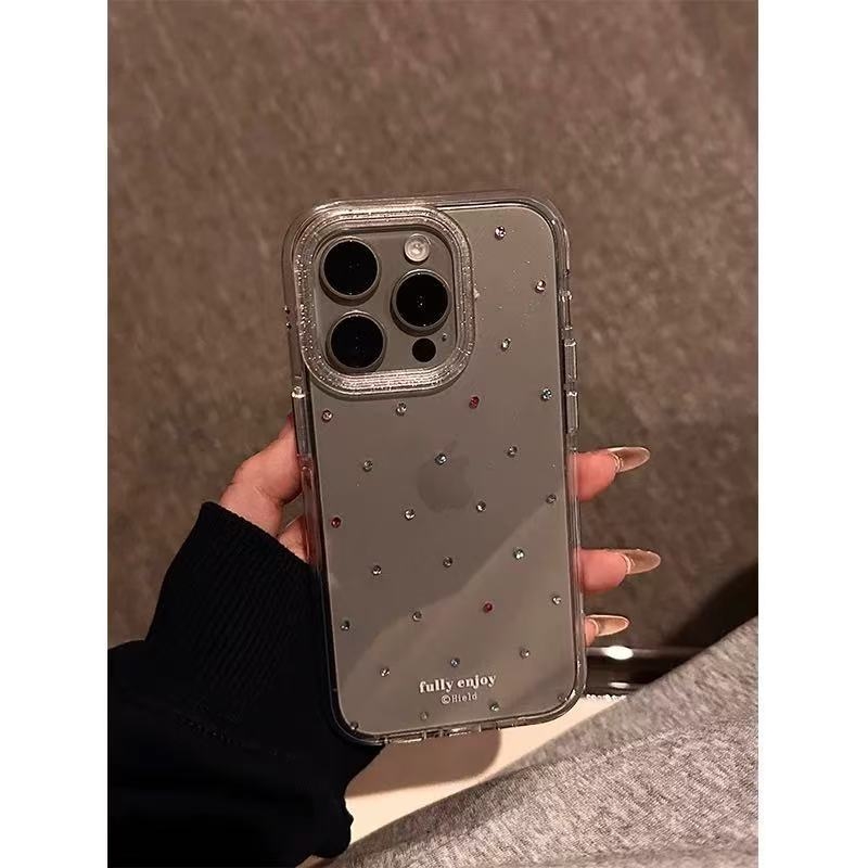 Kórejské puzdro na mobilný telefón s trblietkami na vysokej úrovni pre iPhone 16, promax a Apple 15, pre ženy.