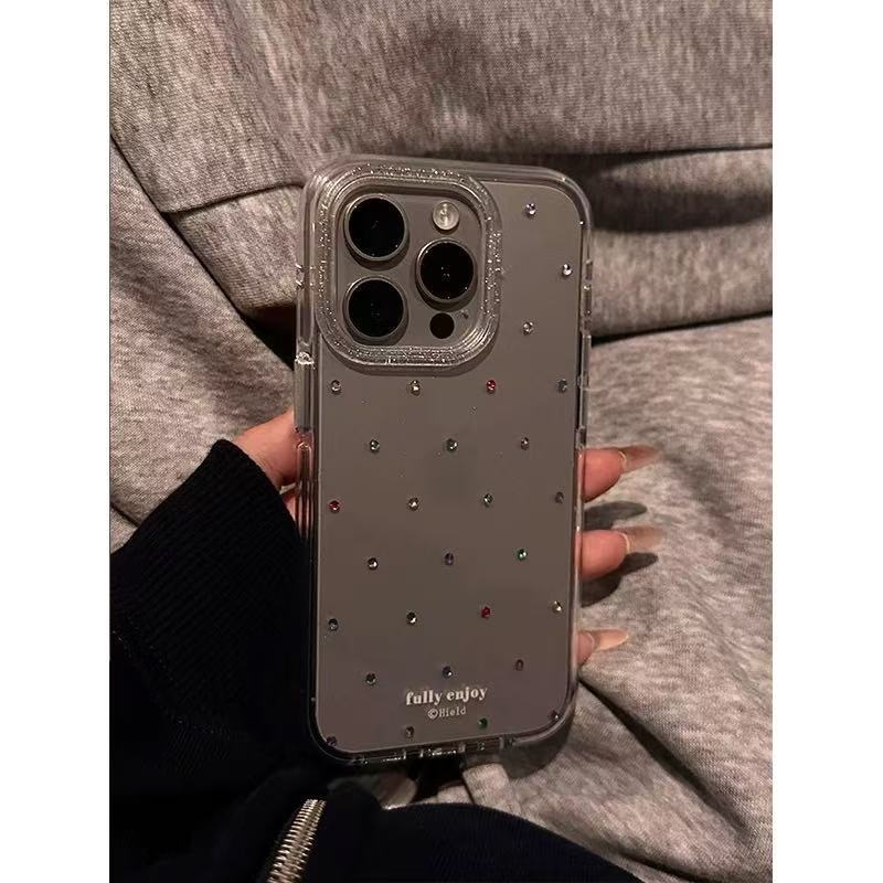 Kórejské puzdro na mobilný telefón s trblietkami na vysokej úrovni pre iPhone 16, promax a Apple 15, pre ženy.