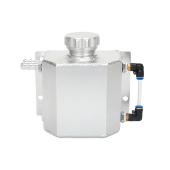 Универсална автомобилна модификация, 1 л квадратен съд за обезвъздушаване на масло, съд за събиране на отработени газове, преливник, резервоар за събиране на отработени газове