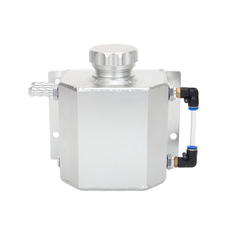 Automobilio modifikacijos universalus 1 l kvadratinis alyvos alsuoklio bakas išmetamųjų dujų surinkimo bakas perpildymo bakas alyvos išmetamųjų dujų surinkimo bakas