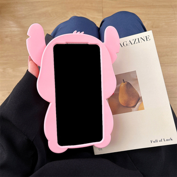 Karikatūrinis stereofoninis stovas, tinkantis „Samsung S25Ultra“ mobiliojo telefono dėklui, „iPhone 16Promax“ silikoniniam dėklui, 11 colių įstrižainės ekranui.