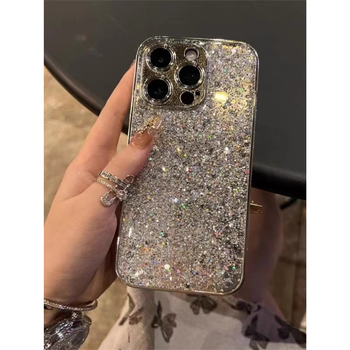 Κατάλληλη για θήκη τηλεφώνου Apple 15 Pro Max με βραχιόλι, 14 Pro υψηλής ποιότητας γυναικείο πολυτελές μοντέλο, 13 λαμπερά διαμάντια, 12 πλήρης κάλυψη