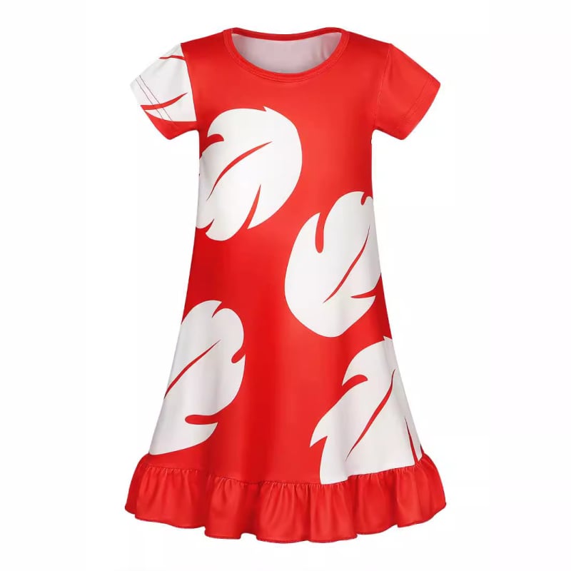 Rochie de noapte subțire pentru fete, model Lilo și Stitch, de Halloween, pentru acasă, de vară