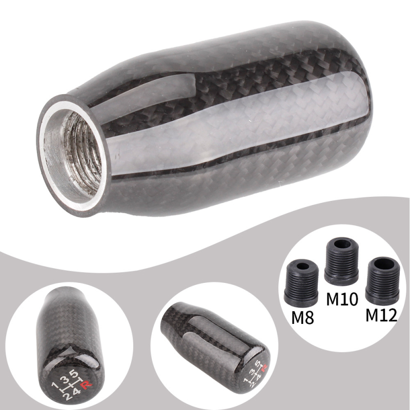 Pārrobežu automašīnas modificēta pārslēgšanas roktura galva no oglekļa šķiedras 5 ātrumu 6 ātrumu pārnesumu galva universāli piederumi