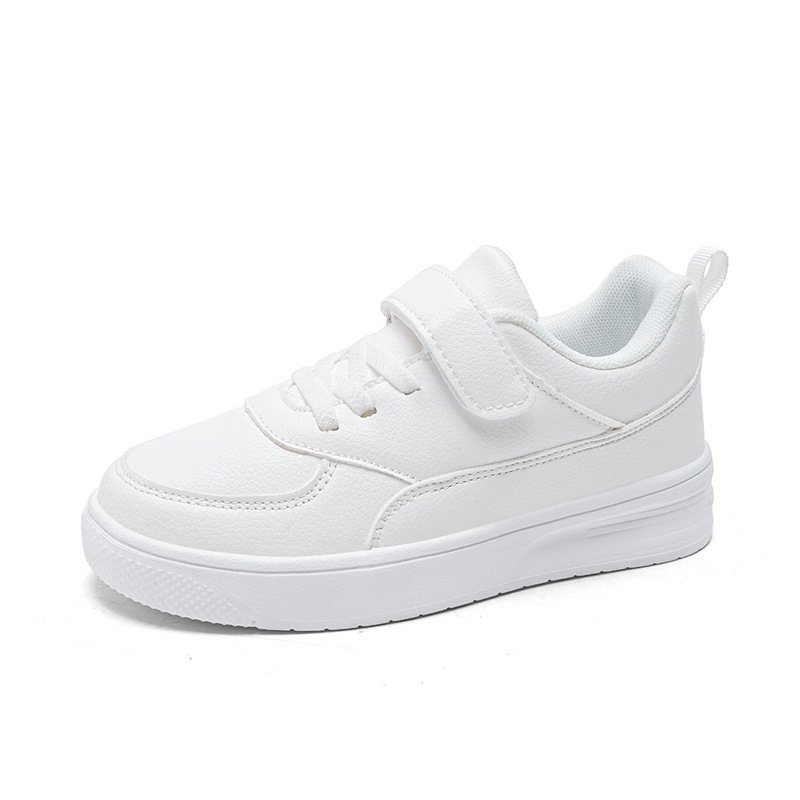 Детски пролетни и есенни кожени ниски обувки за момчета, бели обувки за момичета, черни обувки за училище, ежедневни обувки за външна търговия