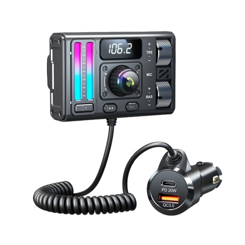 Player auto MT02 mp3 bluetooth subwoofer nou brichetă AUX încărcător auto bluetooth încărcare rapidă transmițător FM