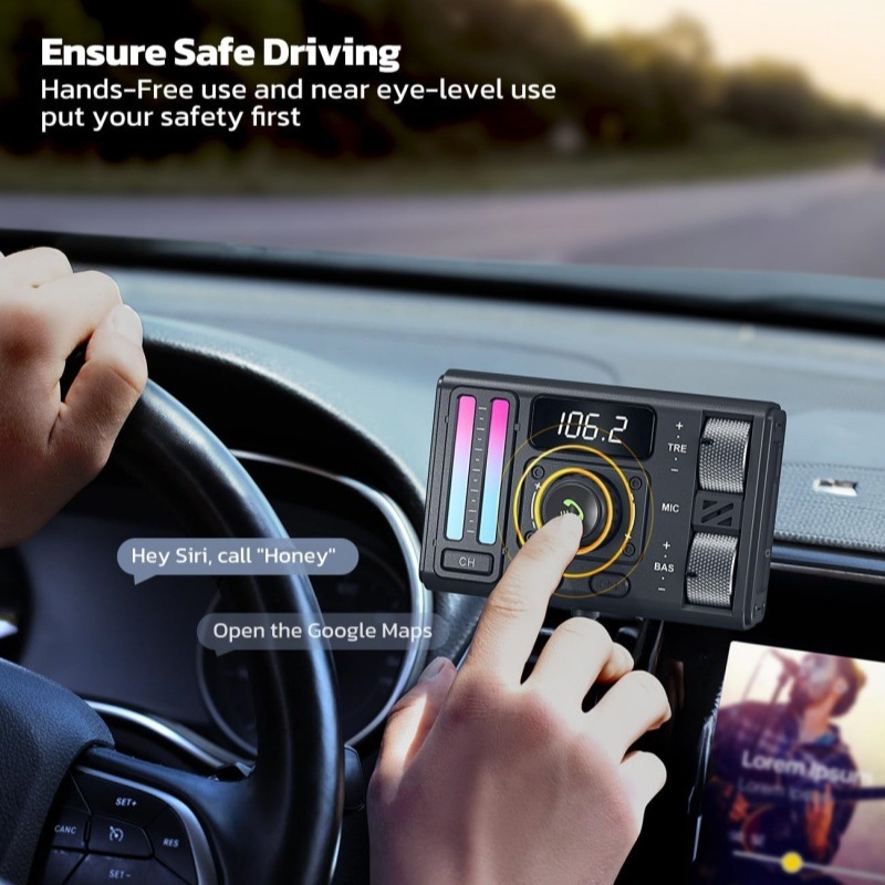 MT02 automašīnas mp3 bluetooth atskaņotājs jauns zemfrekvences skaļrunis AUX cigarešu šķiltavas bluetooth automašīnas lādētājs ātrai uzlādei fm raidītājs