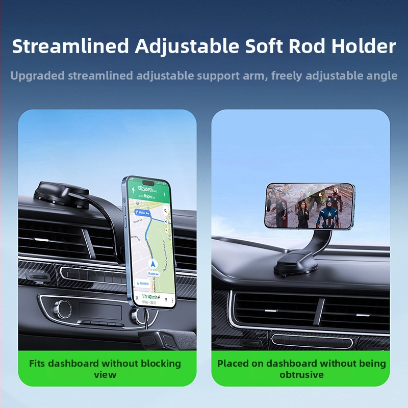 Ново автомобилно Magsafe15W силно магнитно безжично зареждане на едро, подходящо за навигационна скоба Qi бързо зареждане на едро