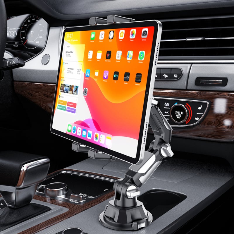 Suport auto transfrontalier pentru telefon mobil, poziție centrală pentru pahar cu apă, suport universal pentru tabletă de navigație, suport pentru scaunul pasagerului din spate și din față