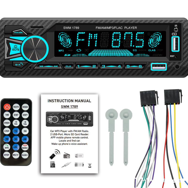 Pārrobežu automašīnas MP3 radio automašīnas spraudņa karte USB viedais Bluetooth bezzudumu mūzikas automašīnas MP3 atskaņotājs