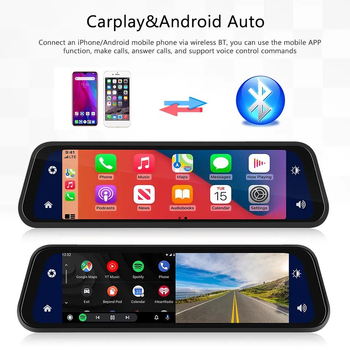 HD 9,66-inčni automobilski Carplay mobilni telefon bežična veza snimač vožnje prednji i stražnji dvostruki snimak 4K navigator