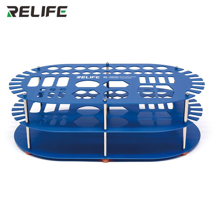 RL-001D daudzfunkcionāla remonta uzglabāšanas kaste, galda skrūvgriežu displeja plaukts, remonta instrumentu pildspalvas cauruma uzglabāšanas plaukts