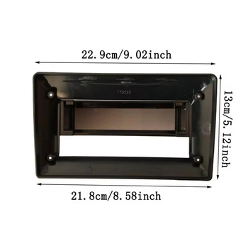 Neitrāls viena cilindra 1Din līdz 9 collām/1Din līdz 10,1 collai liela ekrāna modificēts priekšējās malas rāmis Android resursdatora navigācijas panelis