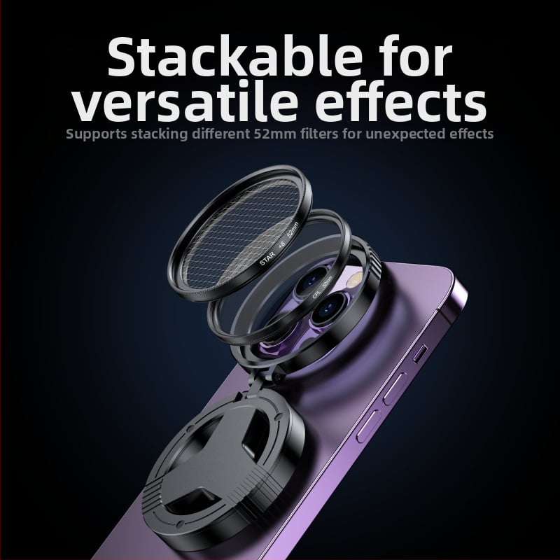 [Stil fierbinte TikTok] Polarizator magnetic pentru telefon mobil, filtru special de fotografie de 52 mm pentru fotografierea de înaltă definiție, polarizare profesională CPL