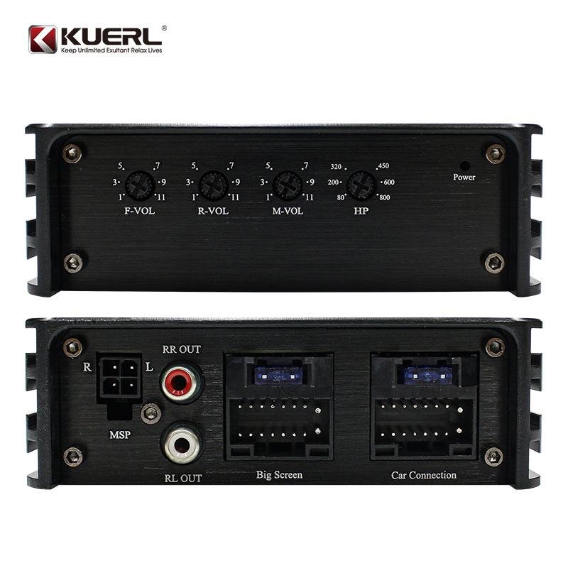 Фабричен едро автомобилен аудио модифициран plug and play без загуби 4-посочен 6-посочен Android голям екран DSP усилвател на мощност