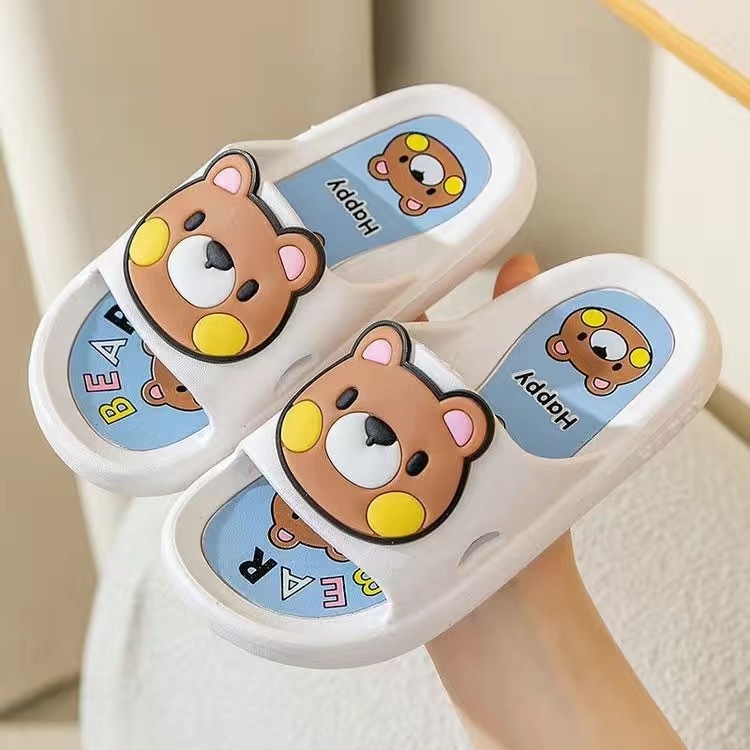 Vasaros sprogimai Super mieli animacinių filmukų lokiai Vaikiškos šlepetės Vonios kambarys Neslystančios maudymosi lauko paplūdimio vaikų šlepetės