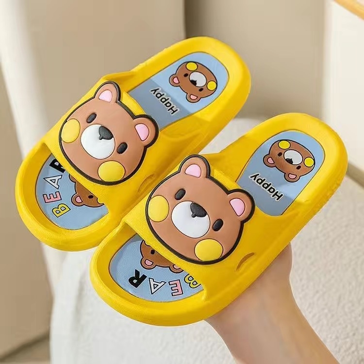 Vasaros sprogimai Super mieli animacinių filmukų lokiai Vaikiškos šlepetės Vonios kambarys Neslystančios maudymosi lauko paplūdimio vaikų šlepetės