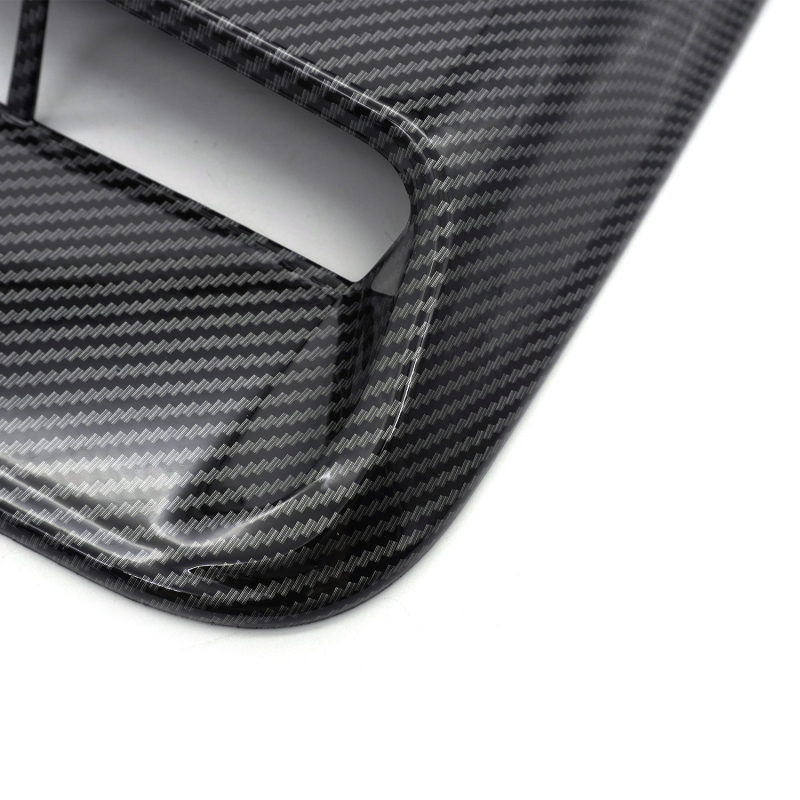 Univerzalna dekoracija haube automobila s karbonskim vlaknima za ventilaciju, simulacija ispuha zraka, poklopac stroja, lažna naljepnica za ispuh zraka