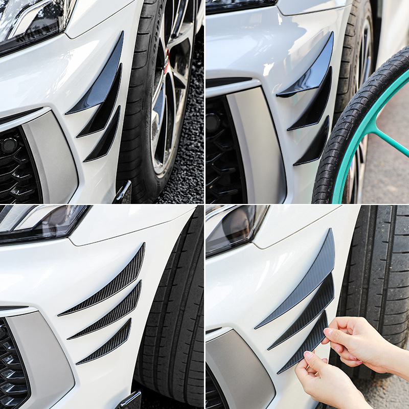 Automobilių reikmenys, modifikuotas bamperis, anglies pluošto grūdėtas vėjo peilis, prailgintas universalus spoileris, apsaugantis nuo susidūrimo, didelė aplinkinė vėjo peilis