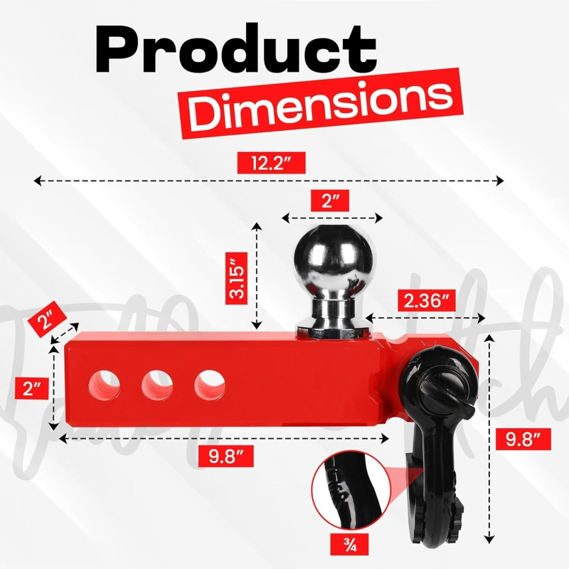 2025 m. „Amazon Crossborder Hot Red Trailer Arm“ kostiumas, skirtas eksportuoti kokybės standartą, amerikietišką apkabą