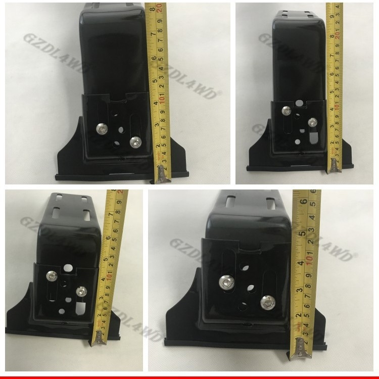 Sabiezināts augstais jumta kronšteins bagāžnieka klipsis pēda lietus rieva klipsis pēdas stiprinājuma kronšteins lietus rieva klipsis pēdas spīle 12-22 cm