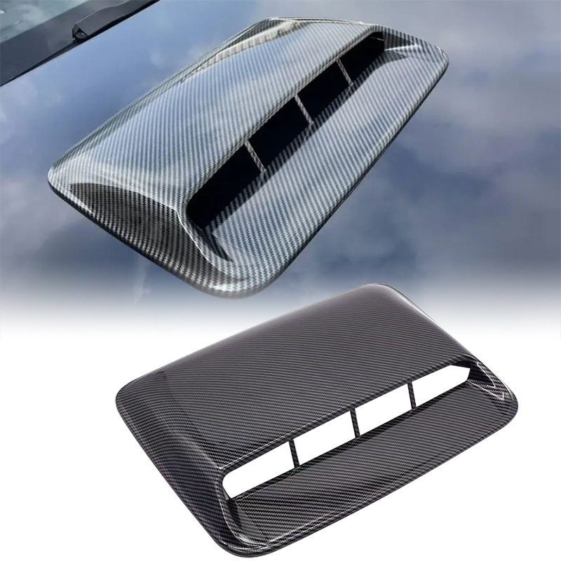 Gamintojo tiekiami lapo formos automobilio asmeniniai oro išleidimo angos gaubto papuošimai, padirbti oro išleidimo angos lipdukai, modifikuojantys gaubtą