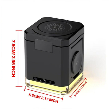 Трансгранична нощна лампа с четири в едно магнитно безжично зарядно, персонализирана сгъваема безжична зарядна стойка за мобилни телефони на Apple