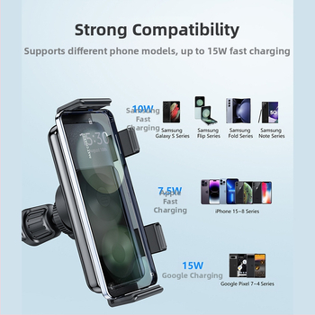 Uus KC sertifitseeritud Zfoldableflip auto juhtmevaba laadija sobib Samsungi kokkupandava ekraaniga mobiiltelefonihoidjale Ce